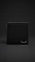 Matte Black Slim Bifold Wallet