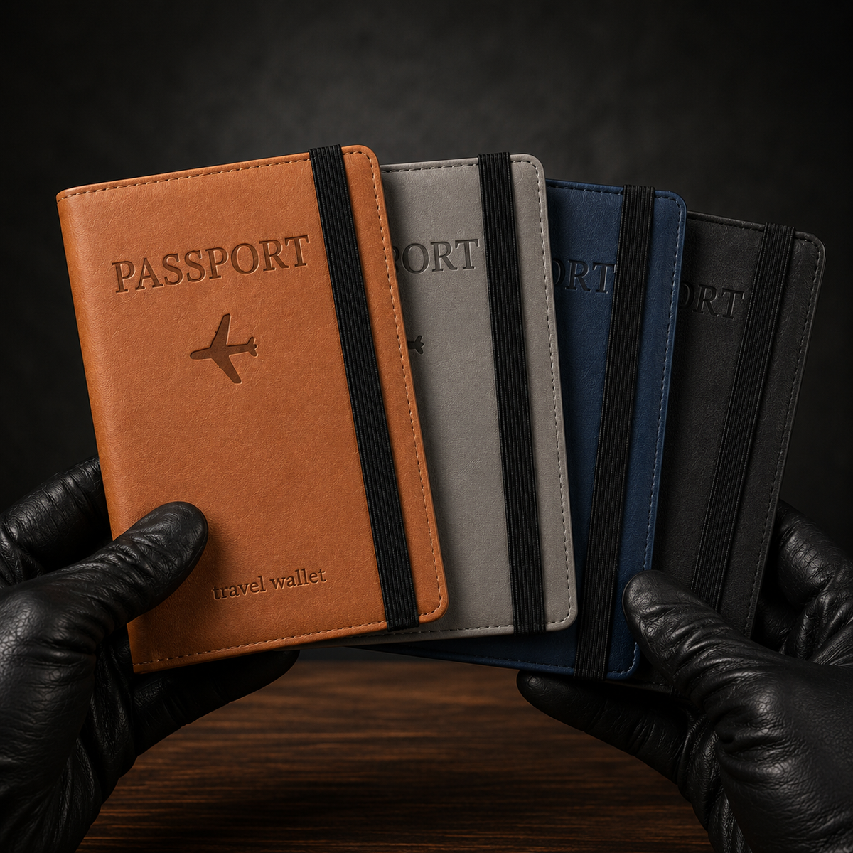Protected by RFID Premium Leather Passport Holder & Travel Wallet