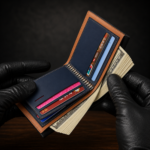 Classic Fuerdanni Leather Bifold Wallet