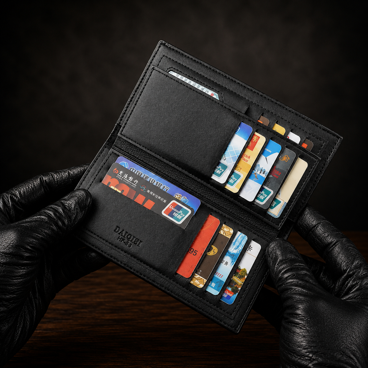WAGLOK Leather Long Wallet for Men & Women